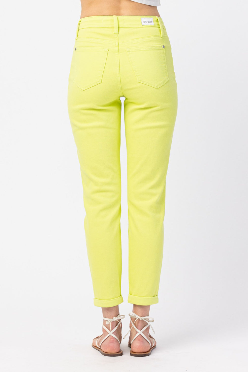 Key Lime HW Cuffed Slim Fit