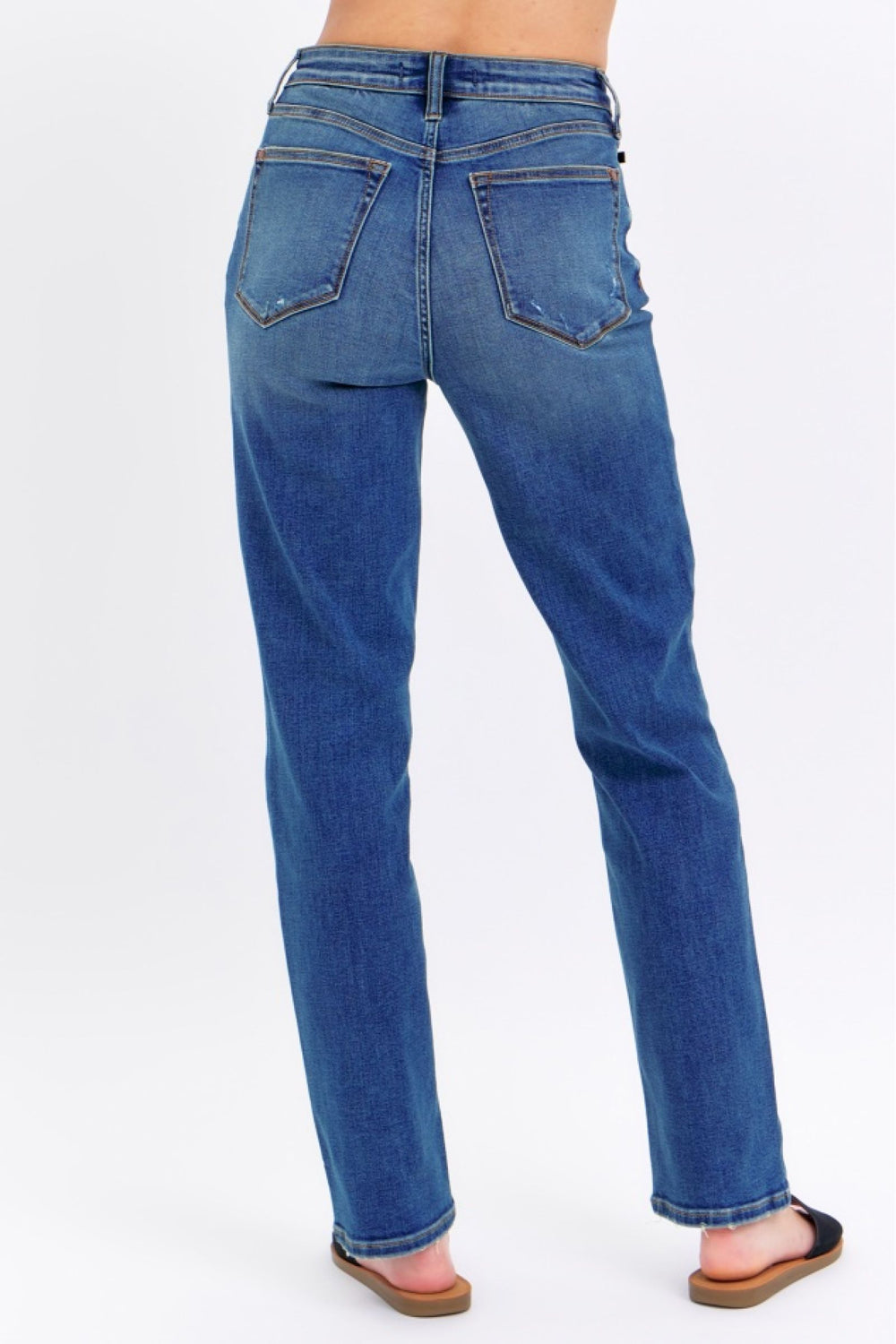 Estelle HW Straight Leg Dark wash