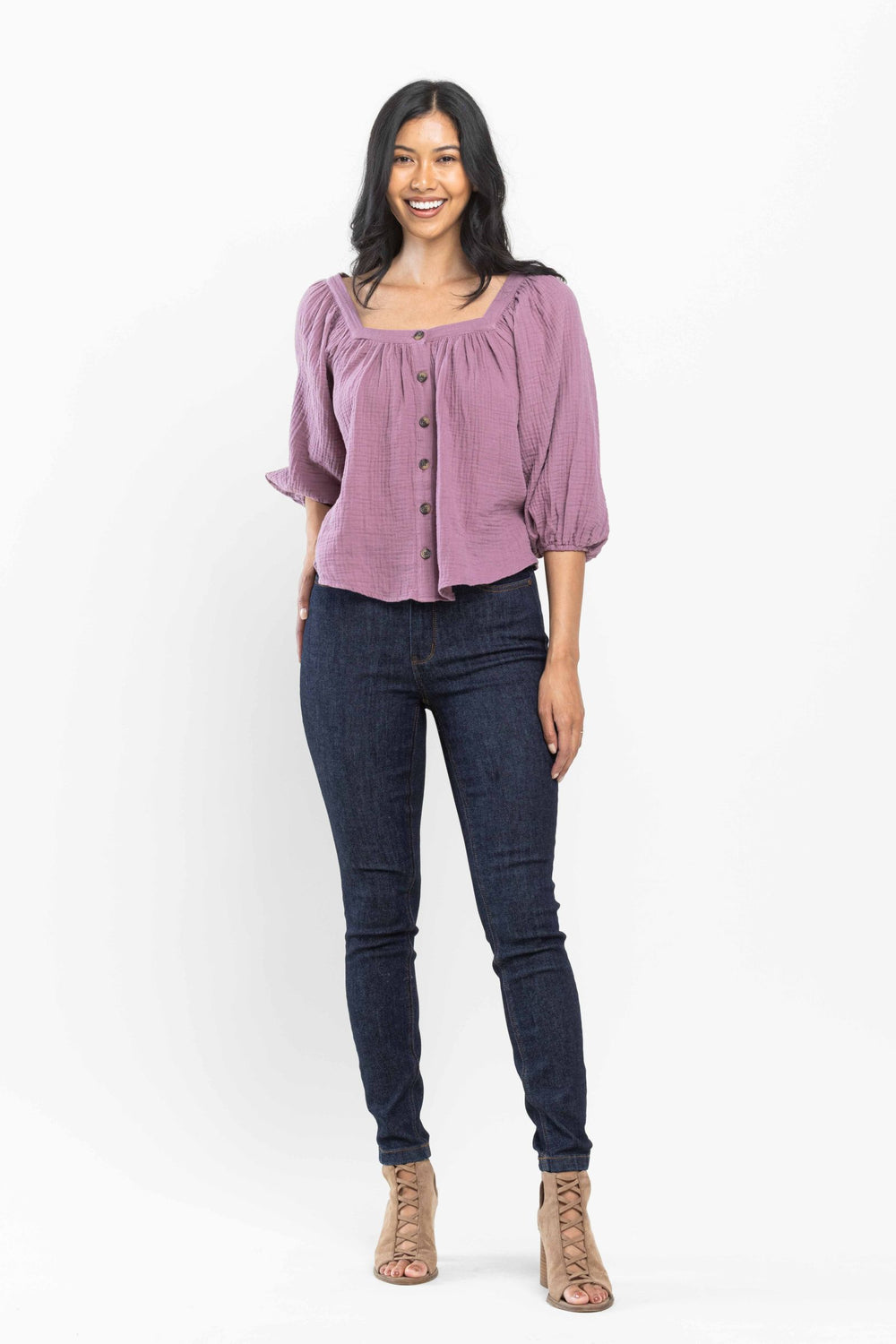 Holly Classic HW Back Pocket Embroidery Skinny