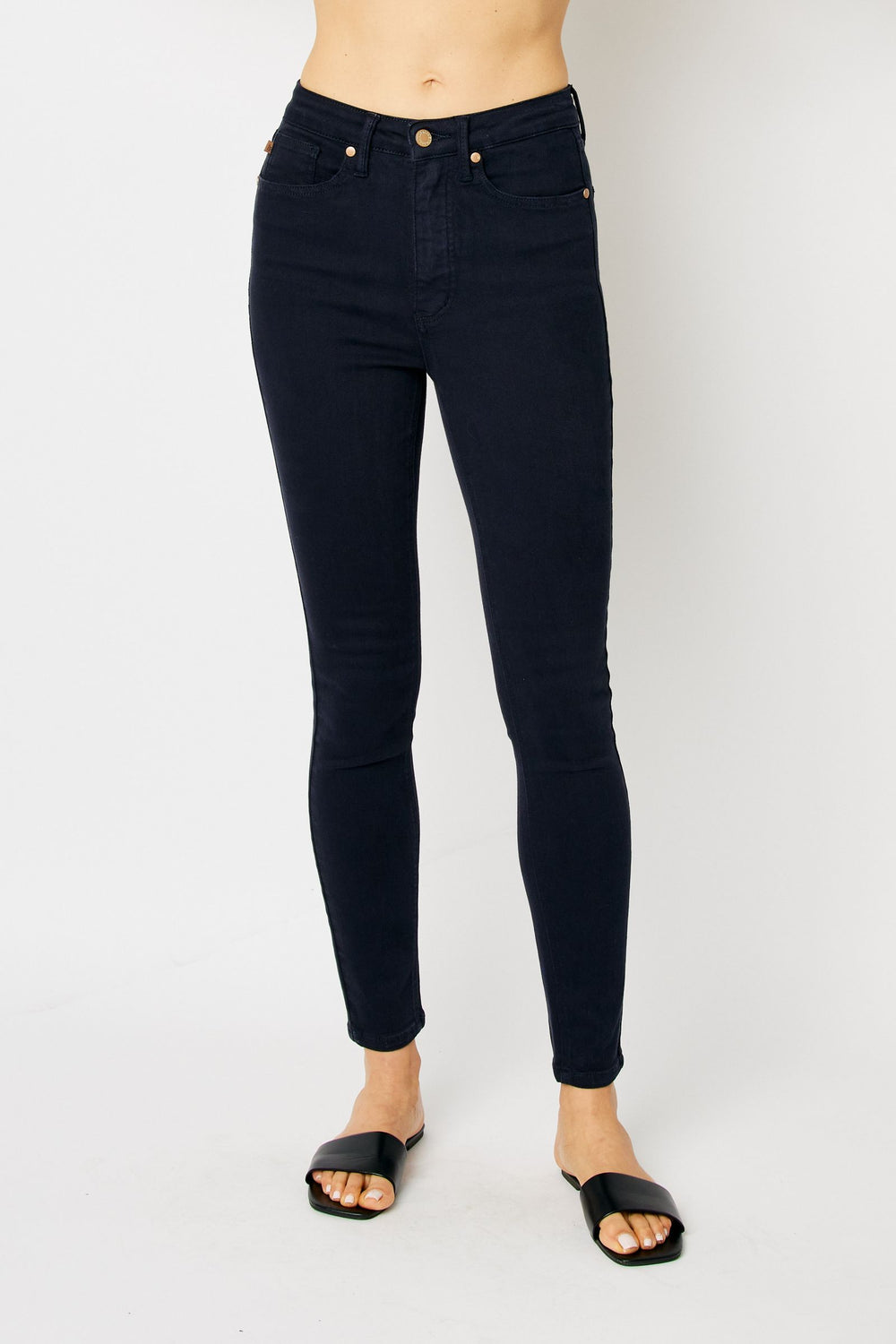 Natalie HW Navy Tummy Control Skinny