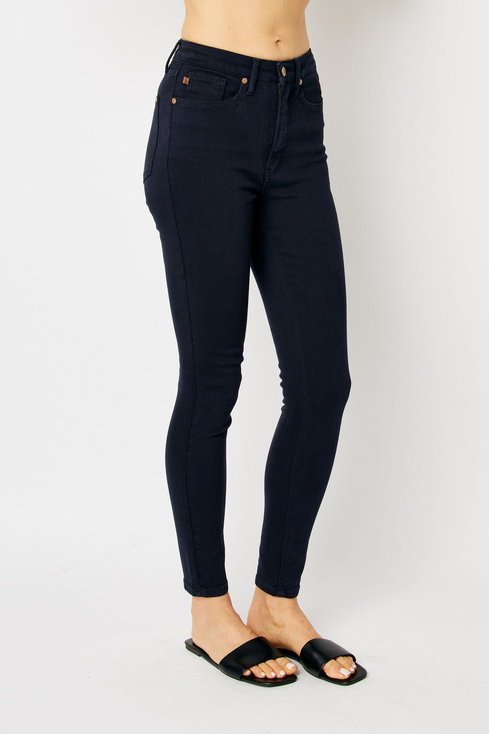 Natalie HW Navy Tummy Control Skinny