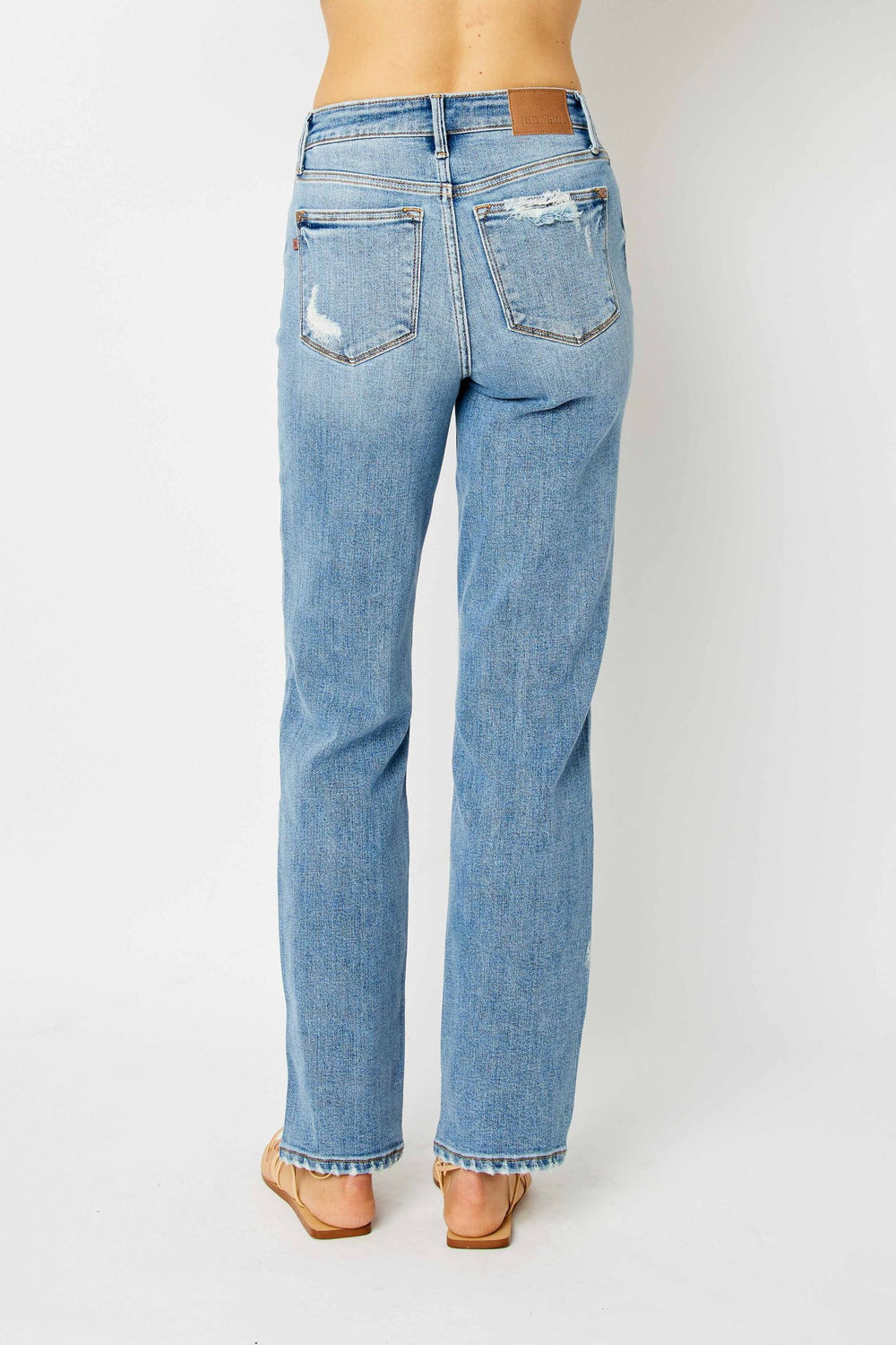 Selena HW Straight w/Heavy Destroy Hem