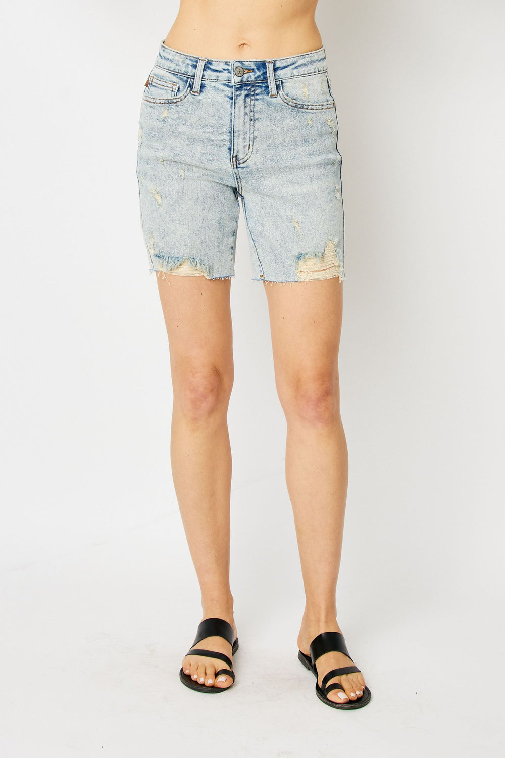 HW Mineral Wash Destroyed Shorts