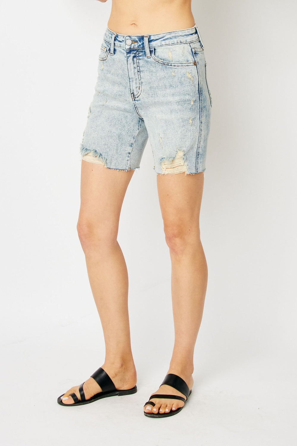 HW Mineral Wash Destroyed Shorts