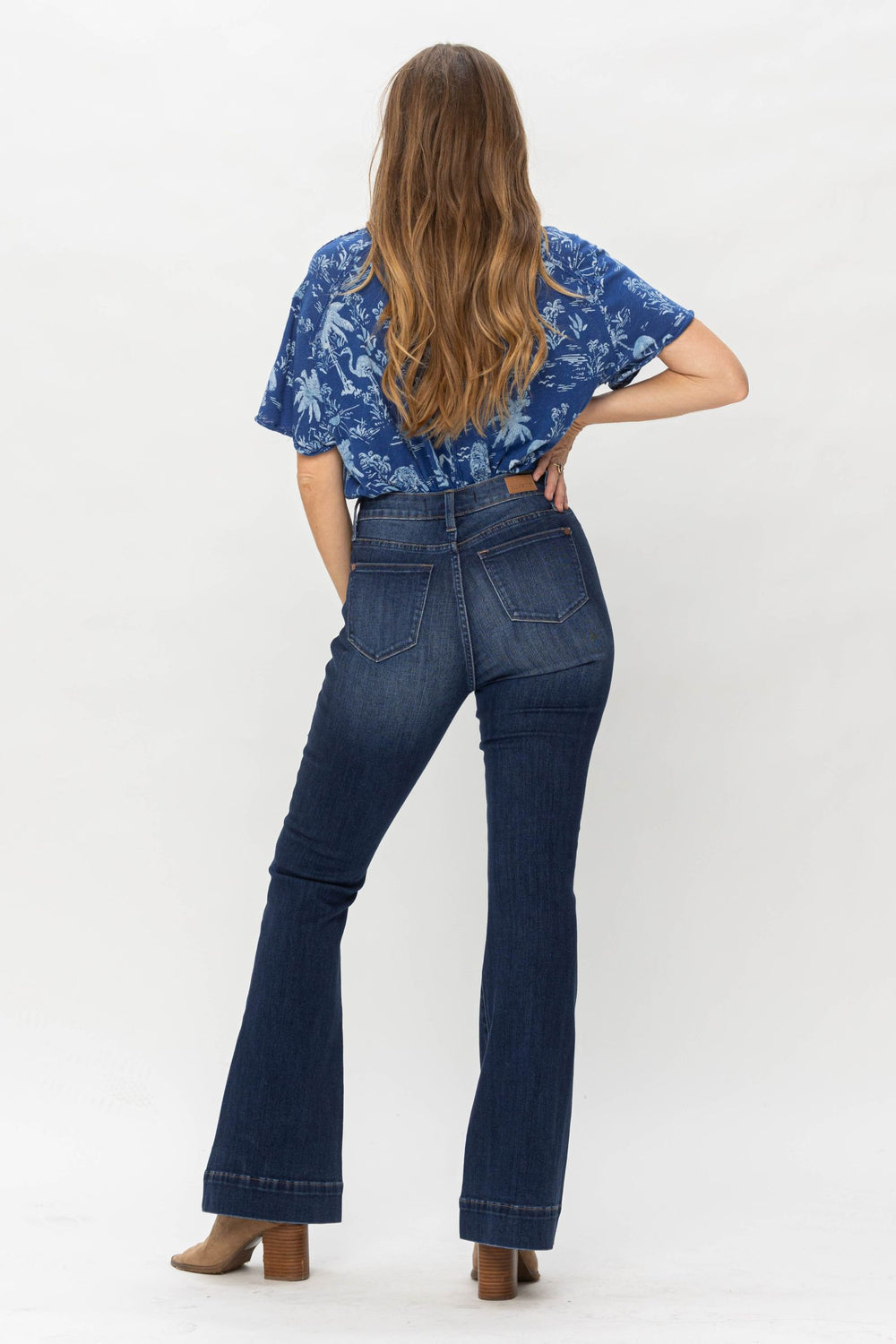 Daisy HW Button Fly Trouser Flare