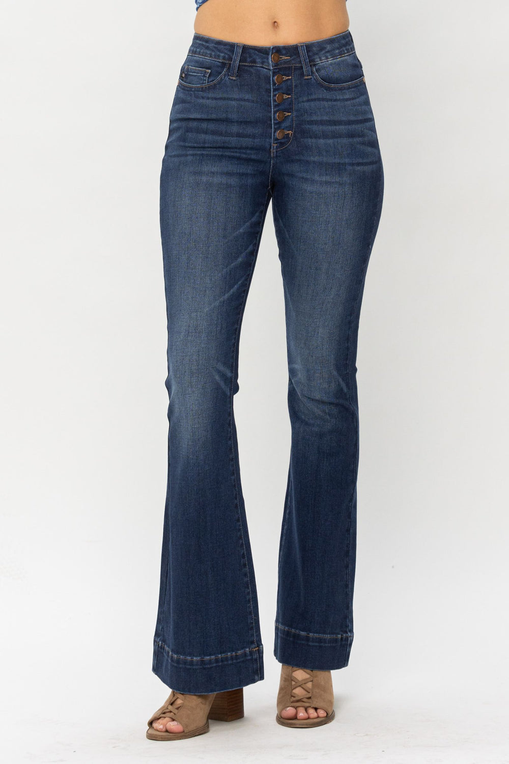 Daisy HW Button Fly Trouser Flare