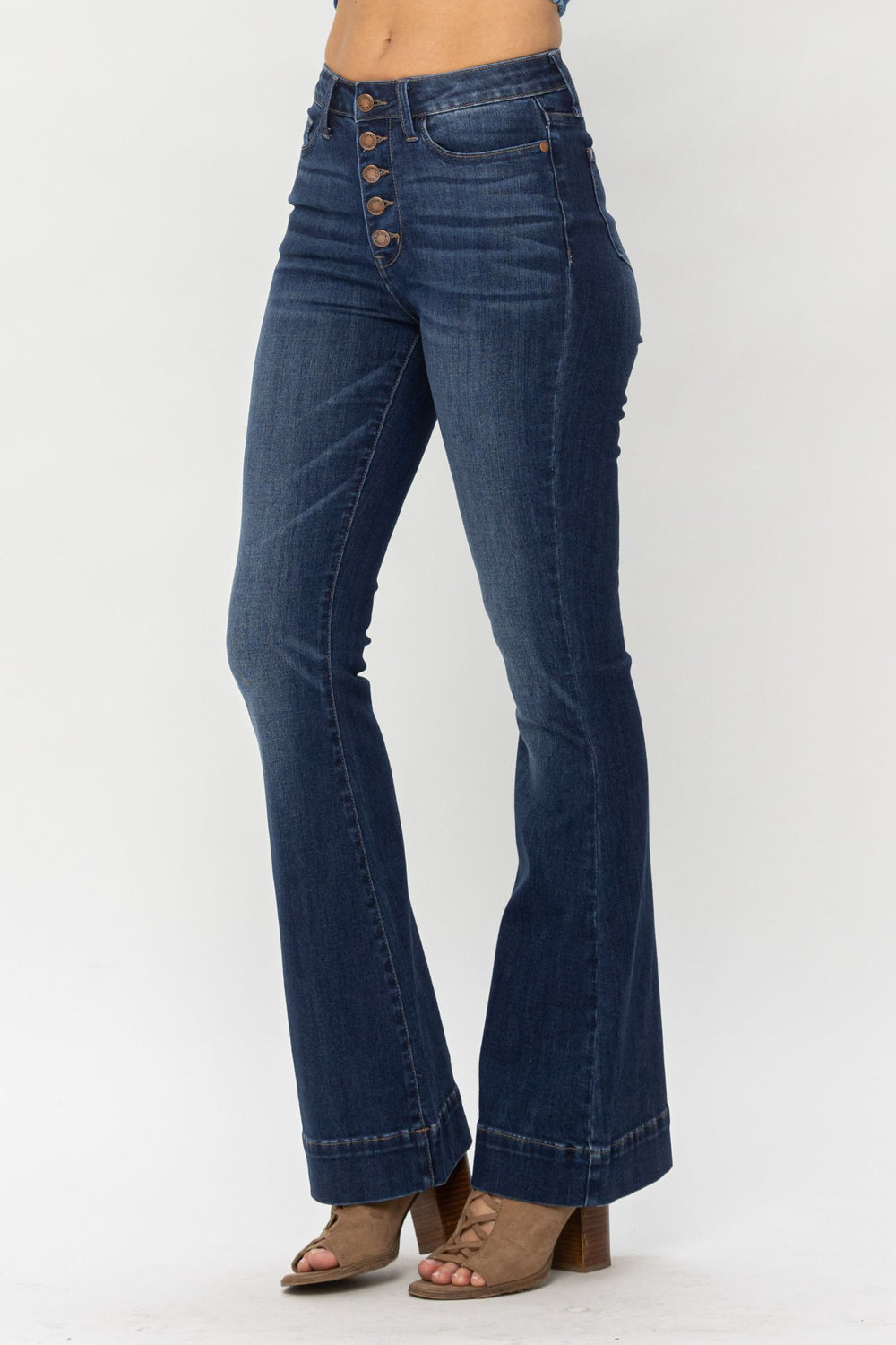 Daisy HW Button Fly Trouser Flare