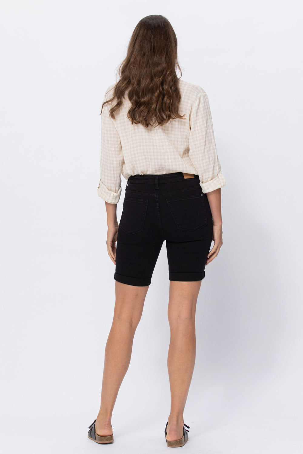 Judy Blue Hi Rise Black Bermuda Shorts