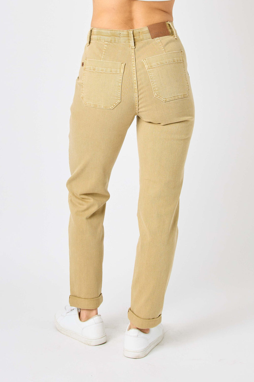Khaki HW Cuffed Jogger