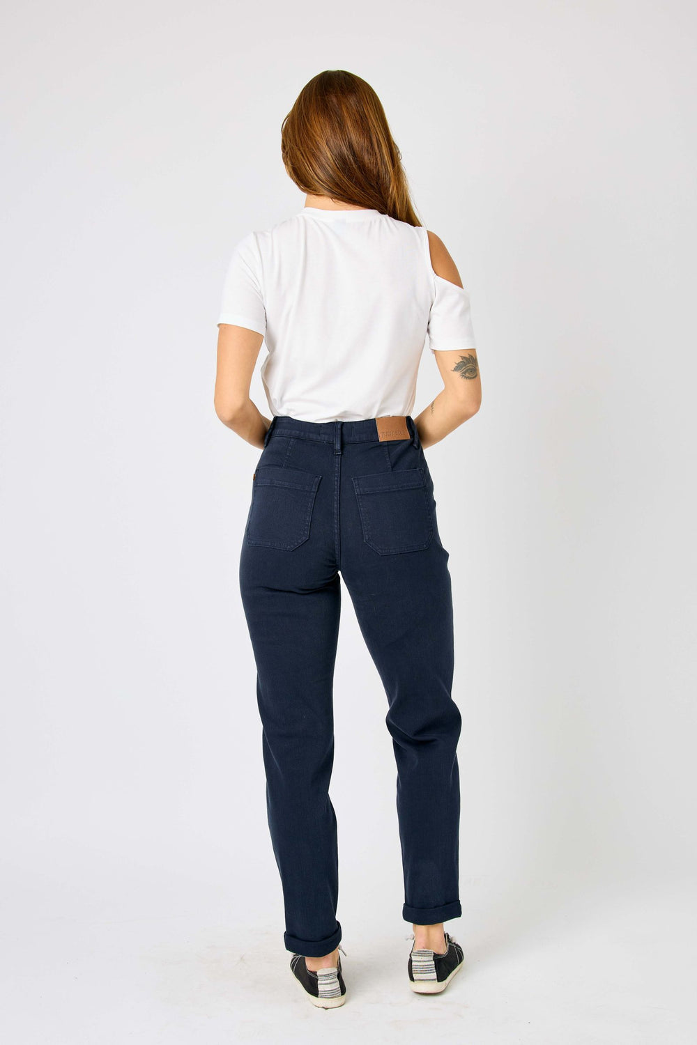 Navy HW Blue Cuffed Joggers