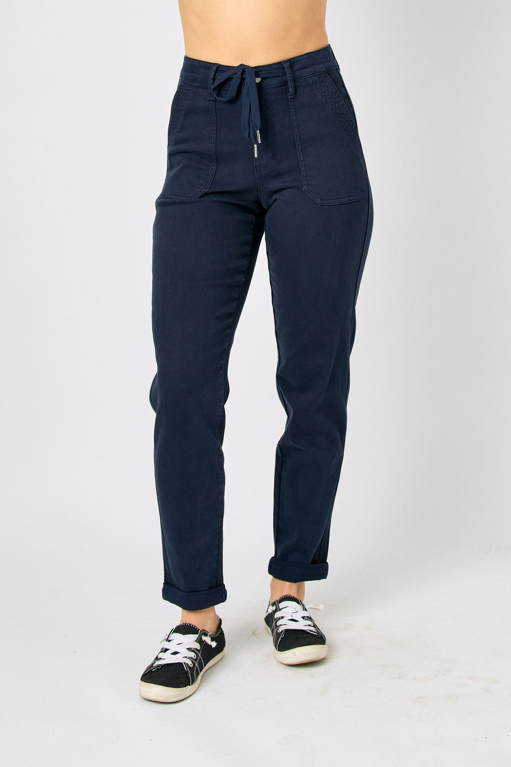 Navy HW Blue Cuffed Joggers
