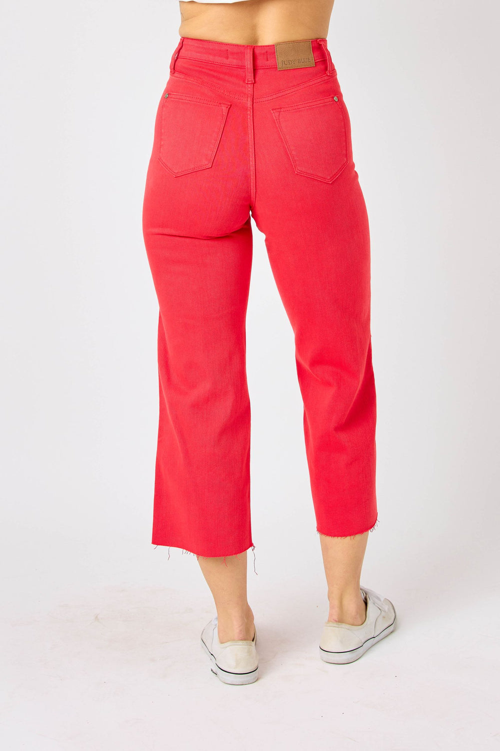 HW Red Tummy Control Crop Capri