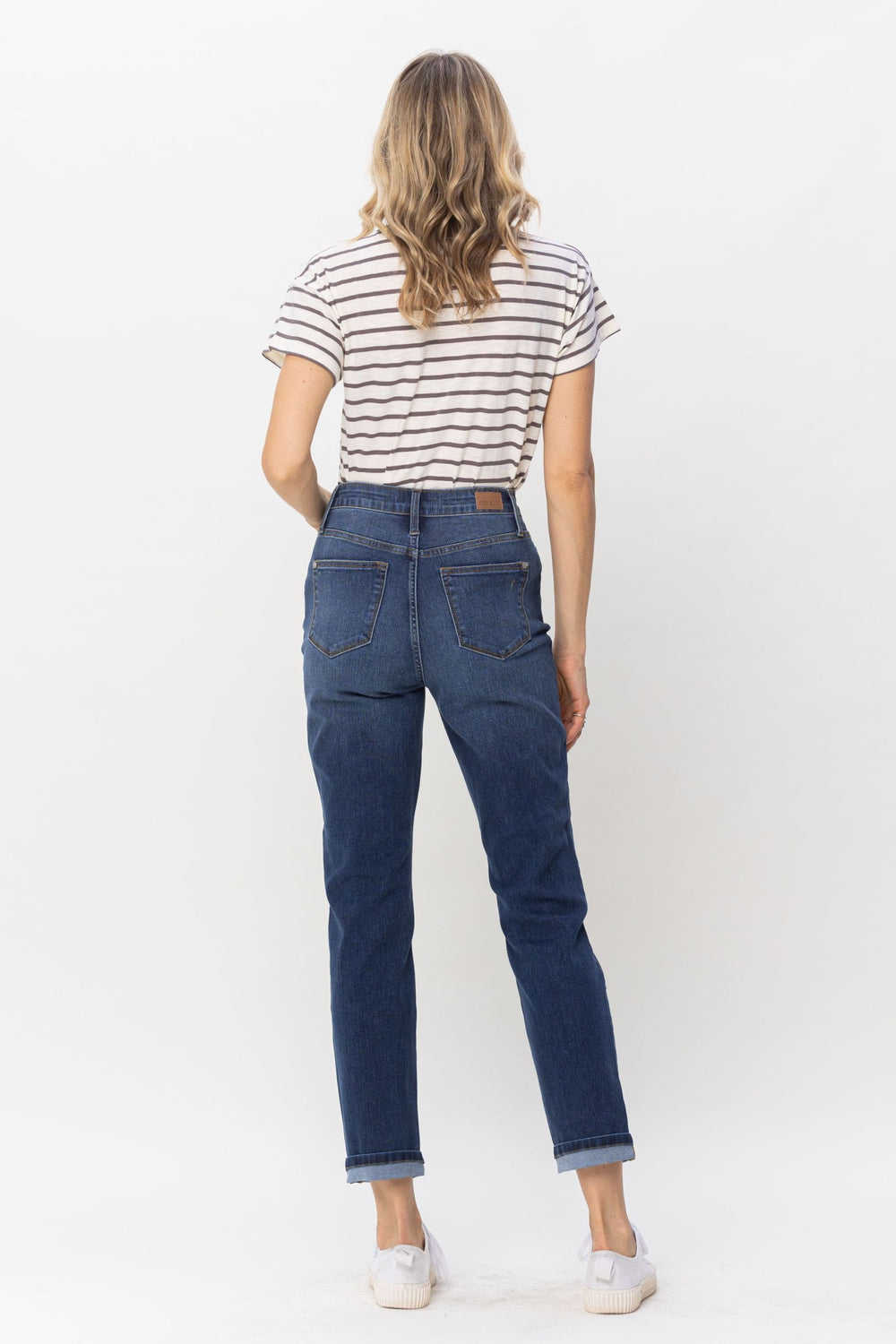 Claire HW Cool Denim Cuffed Boyfriend