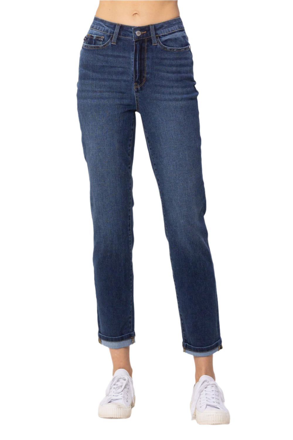 Claire HW Cool Denim Cuffed Boyfriend