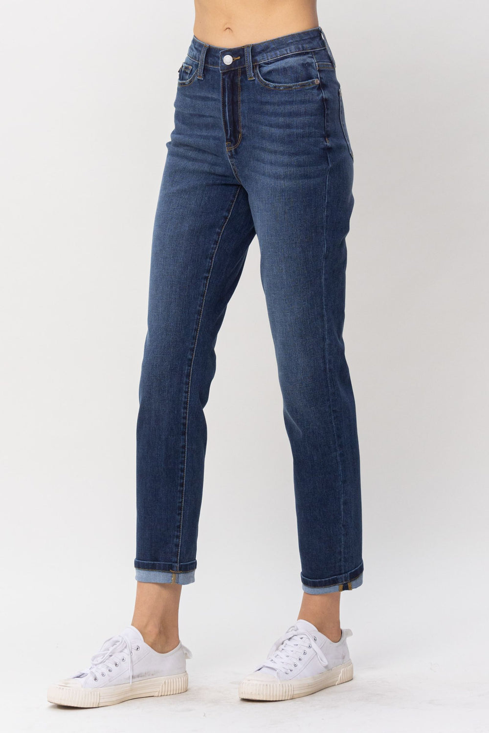 Claire HW Cool Denim Cuffed Boyfriend
