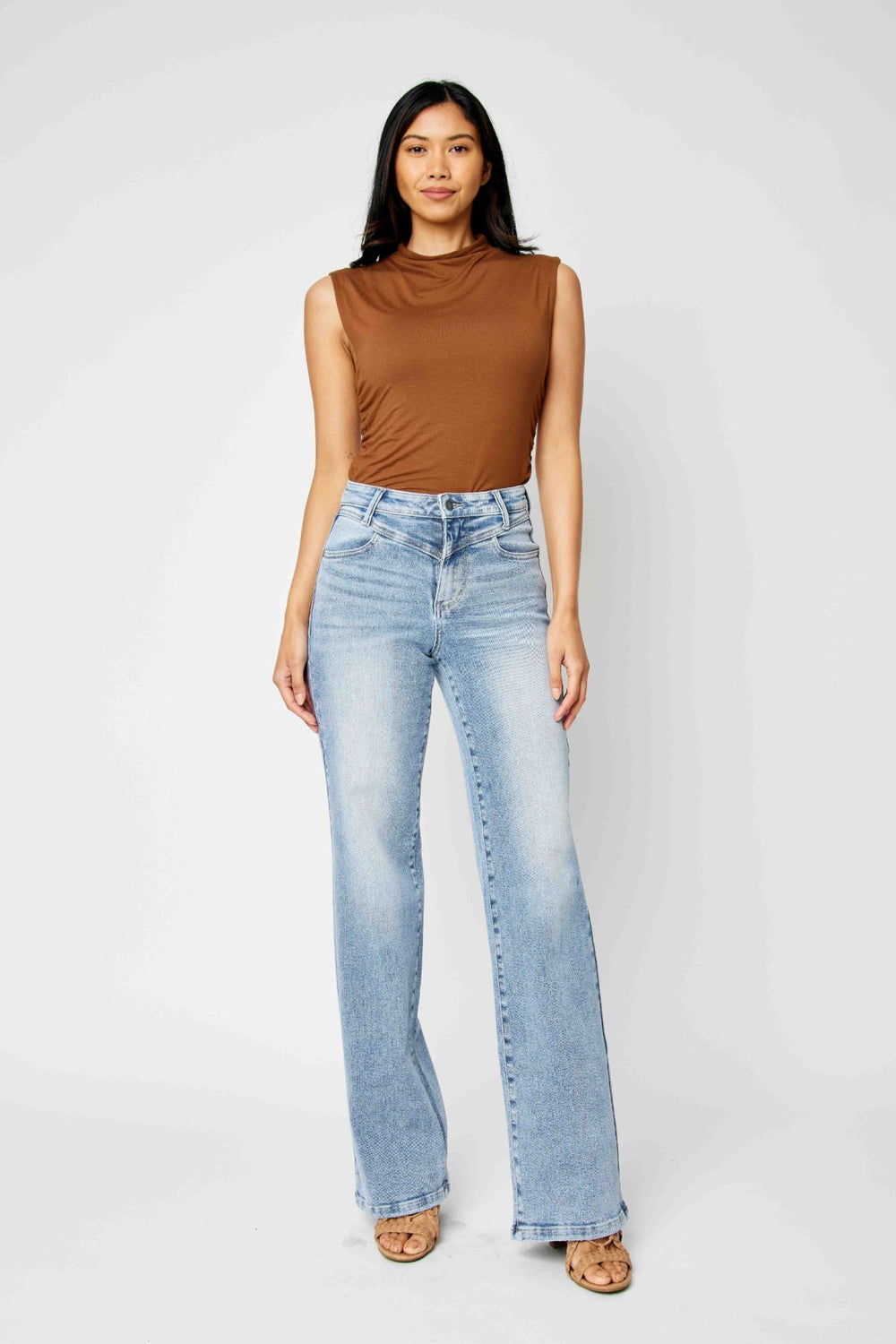 Yoke HW Retro Wide Leg