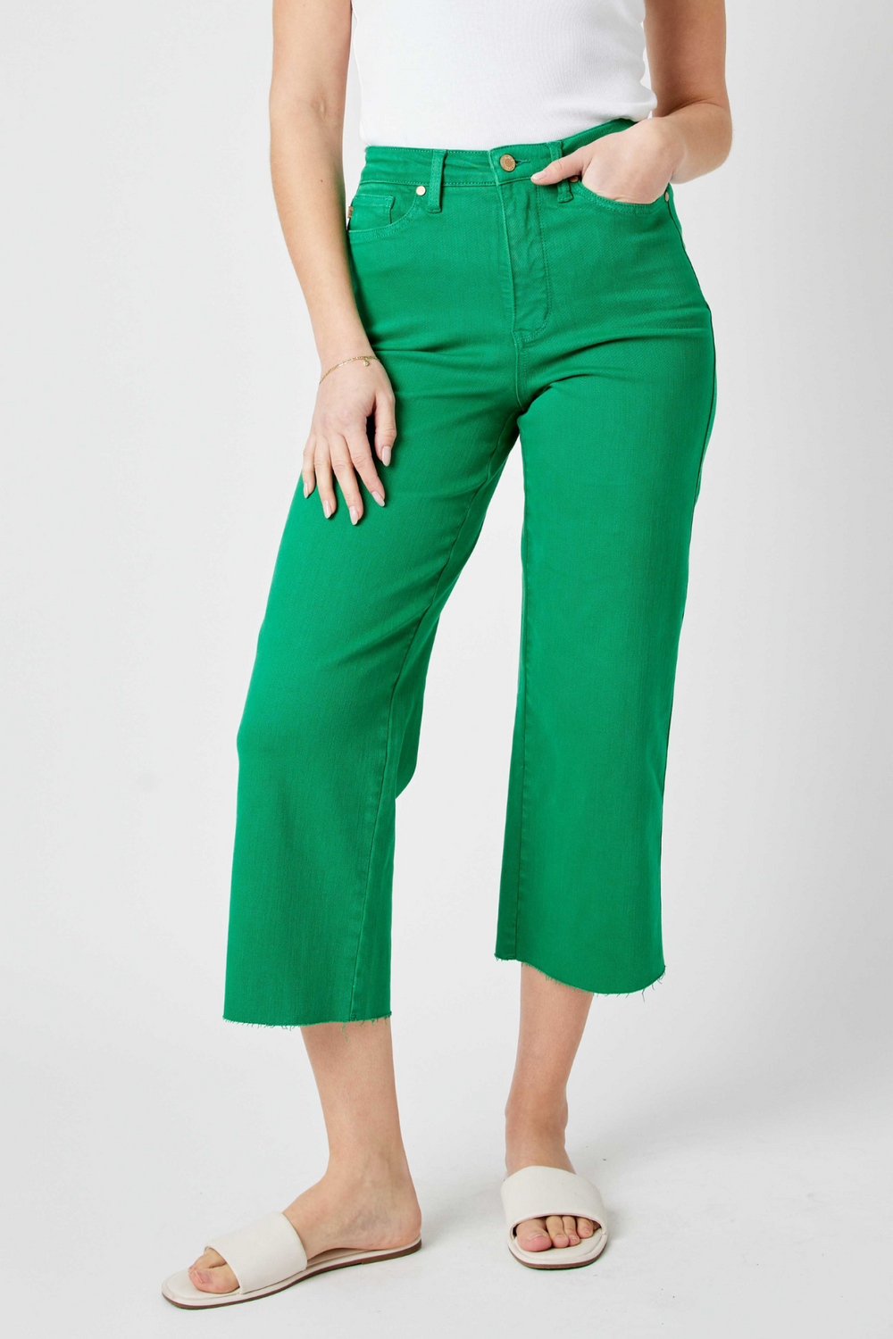 Aria HW Tummy Control Cropped Wide Leg