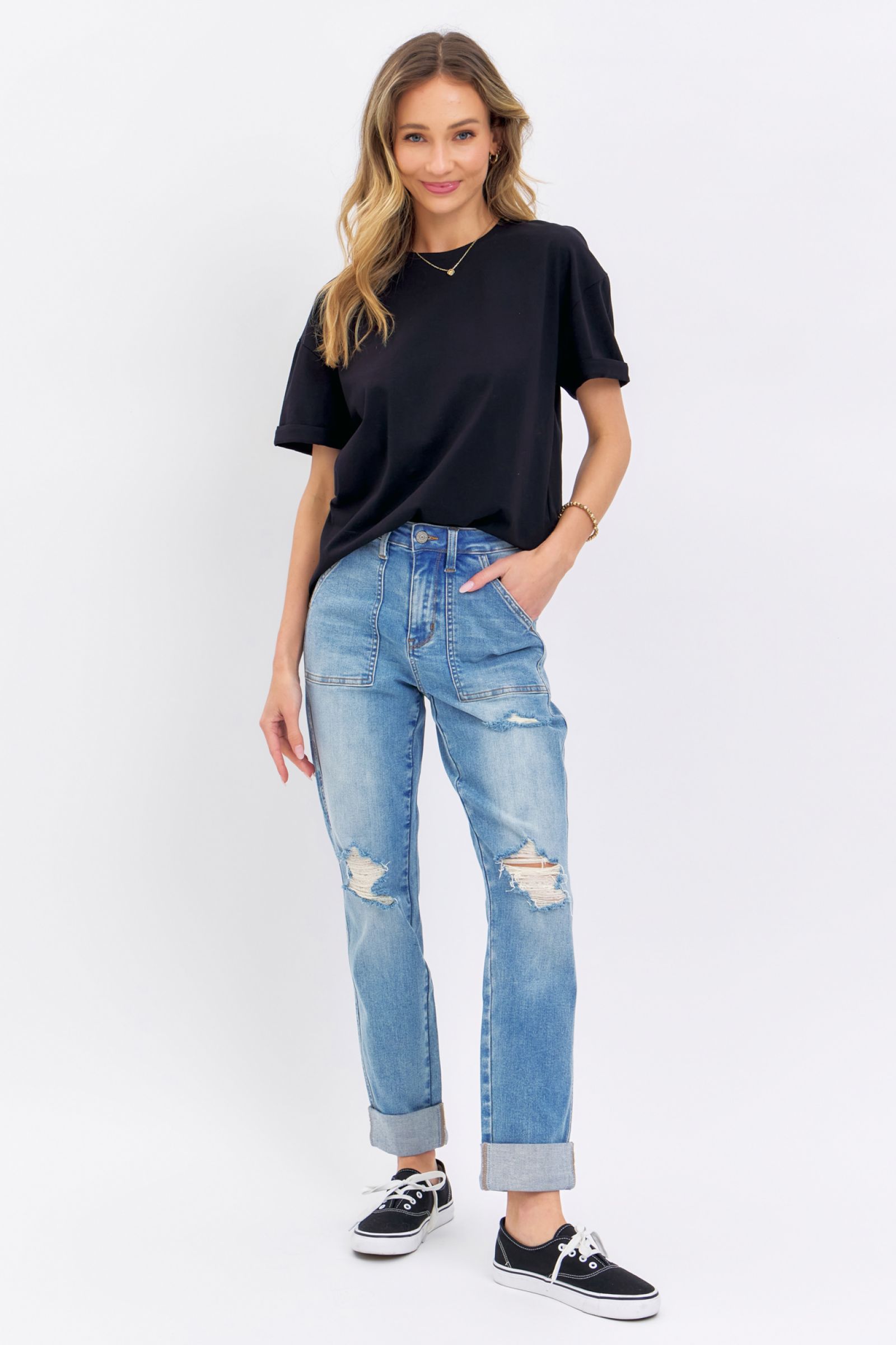 Lilly HW Patch Pocket Boyfriend