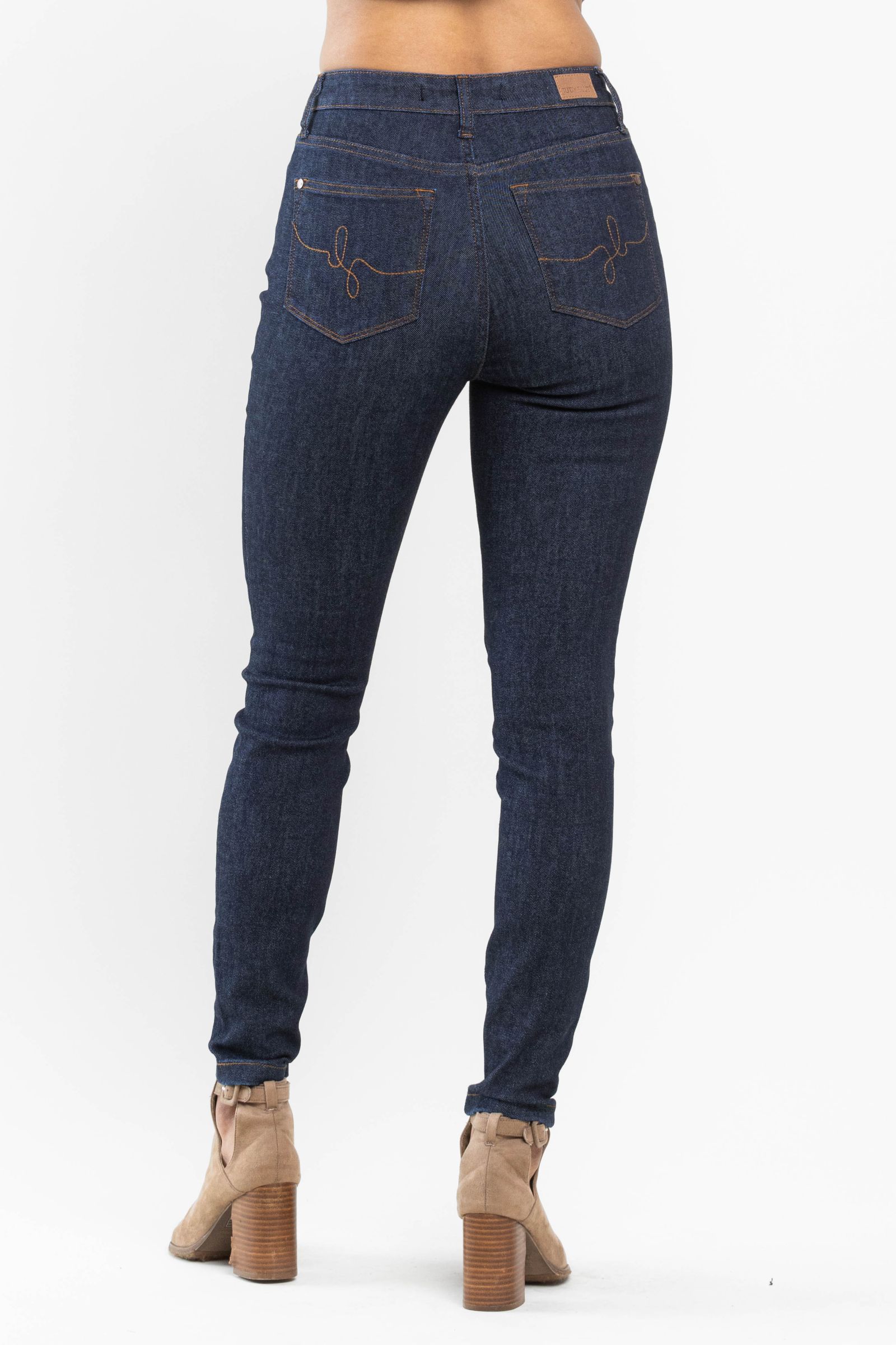 Holly Classic HW Back Pocket Embroidery Skinny