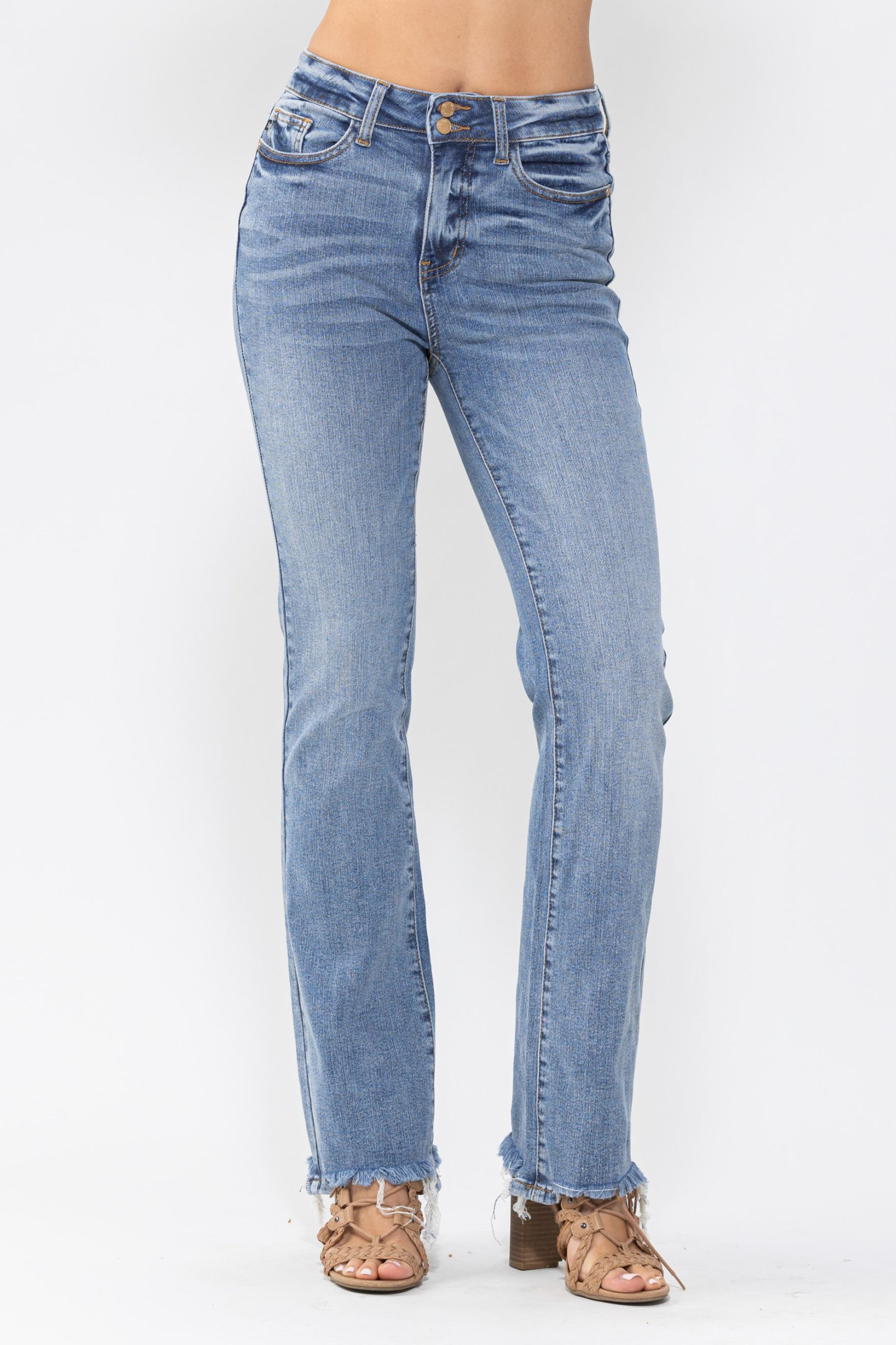 Harmony HW Double Button Bootcut