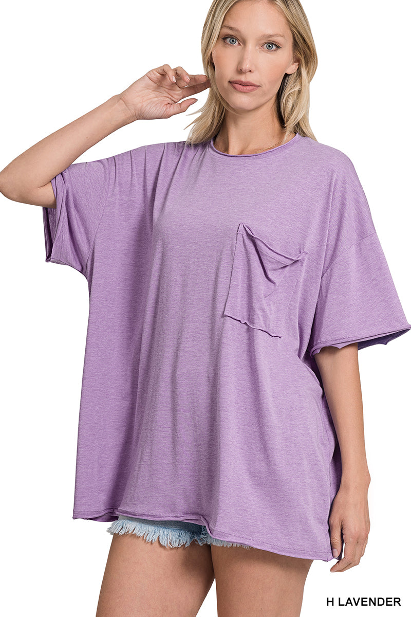 Boyfriend Style Oversized Pocket Tee