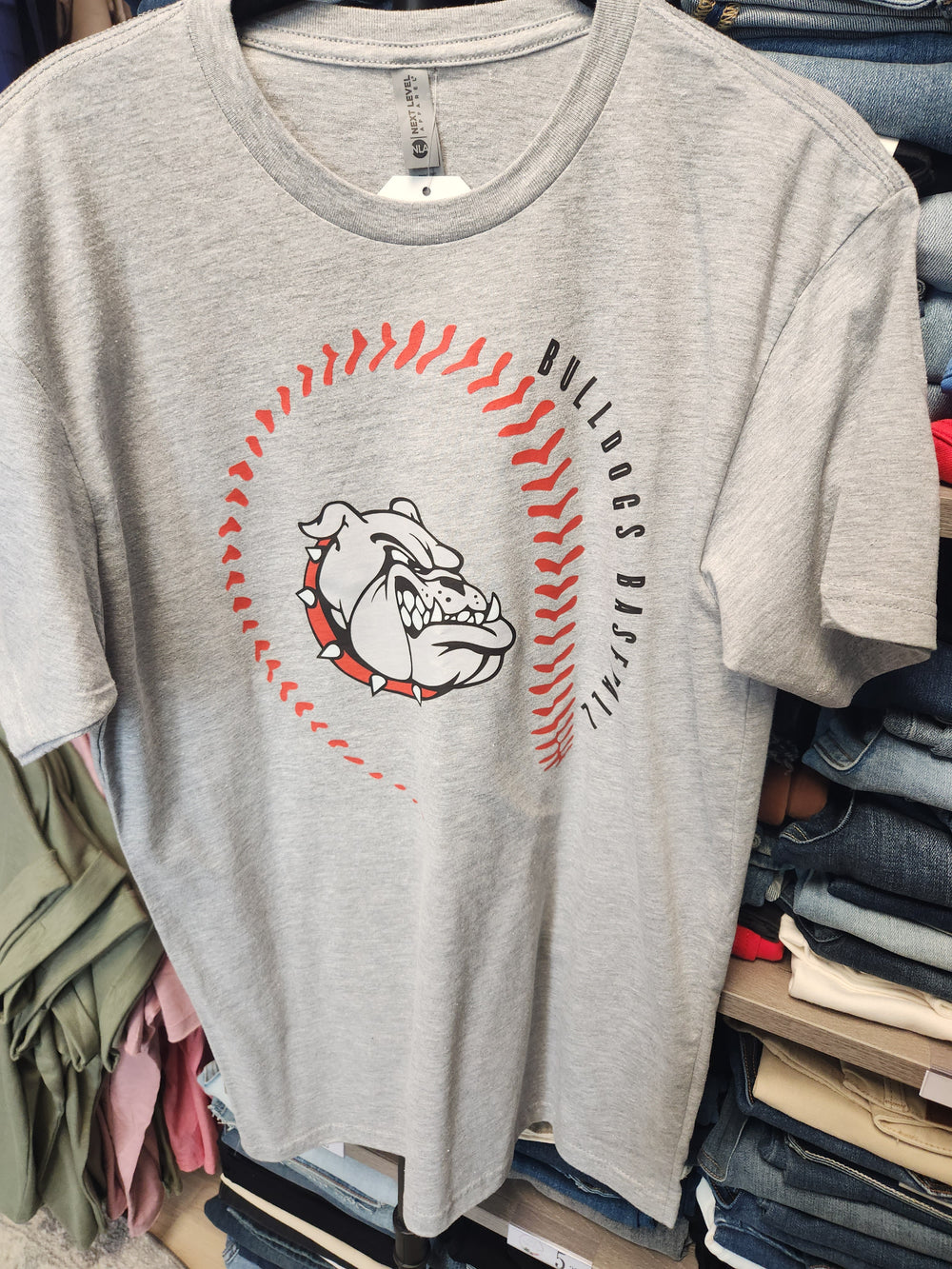 Bulldogs Baseball Stitching Tee